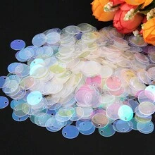 Paillettes Sequin 10mm 15mm 20mm 25mm 30mm Pvc Sequins Side Hole Sewing Wedding Crafts DIY Accessory Lentejuelas Para Coser 20gram/Bag