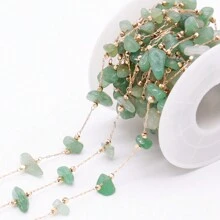 100 厘米不对称铜水晶石链，用于 DIY 珠宝制作组件，适合女士耳环 - 銅鏈-100cm - 查看 15