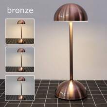 JESLED 1入組蘑菇觸摸式台燈，11英寸便攜式啞鈴調光床頭燈，金屬燈罩可充電LED辦公桌燈，適用於家庭辦公室，臥室，學習等場所 - 三色調光 - 查看 14