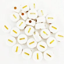 100pcs Round Acrylic Beads With Alphabet & Numbers & Heart Shape For Diy Jewelry Making Necklace & Bracelet (7x4mm) - 4*7mm Beads - View 16