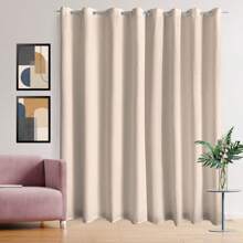 Curtain Living Room Bedroom Rustic Linen Fabric 4.00m X 2.80 Rod Height 3m - 膏狀 - 查看 3