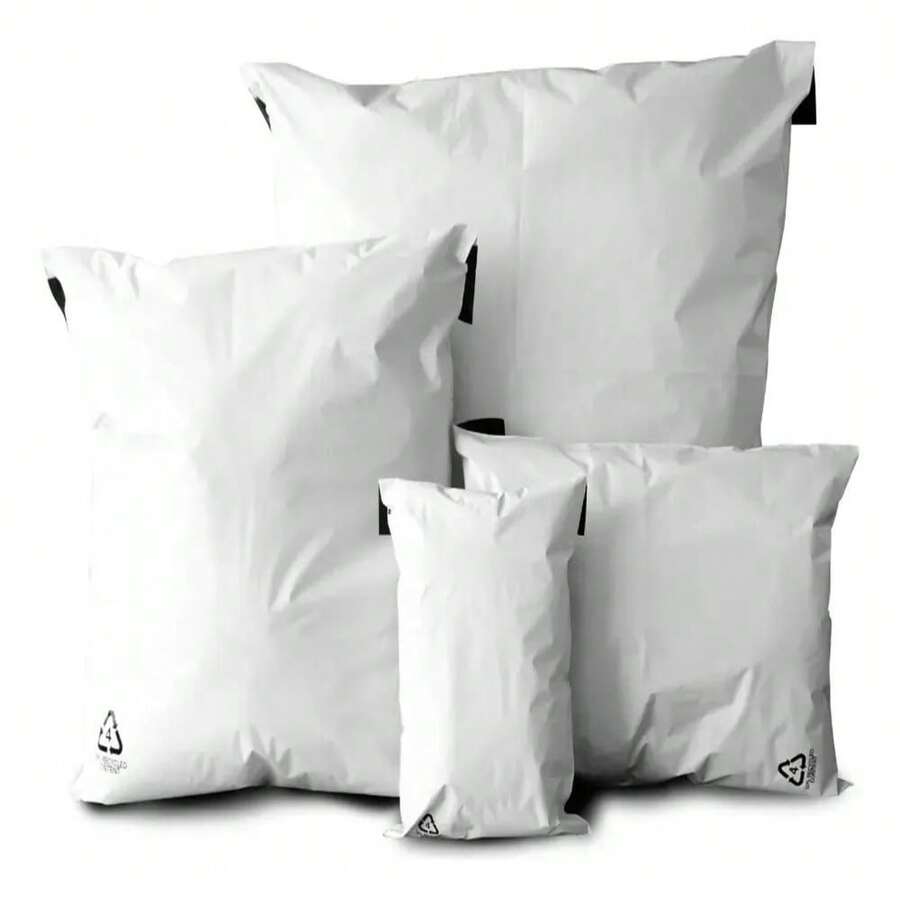 Bolsa Para Envío Paquetería Autoadherible 100 Piezas 13x24cm - Blanco - Ver 1