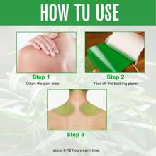 24片/盒艾葉肩貼，舒適透氣，使您的肩膀更放鬆，溫和不刺激