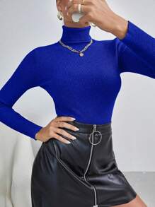 Women Sweaters - Blue - View 3