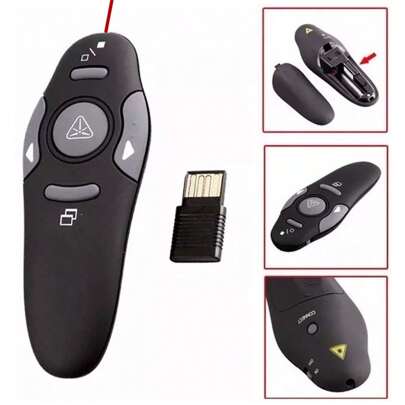 Caneta Laser Apresentadora Multimídia para Slides de PowerPoint, Volta às Aulas