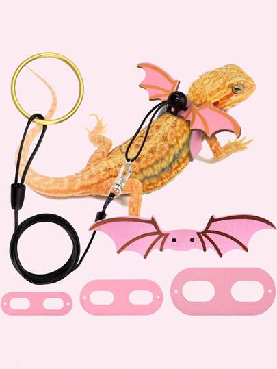 Multi-Colored Reptile Leash Set, Suitable For Daily Outdoor Use With Reptile Pets