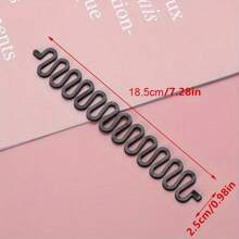 DIY Braiding Tool, Fishtail Braid Styling Tool, Magic Twist Hairstyle Maker, Fashionable Minimalist Elegant Hair Accessory, Suitable For Daily, Casual, Wedding, Bride, Bridesmaid, Travel, Party, Commute, Vacation, Washing Face, Makeup, Hairstyling And Other Occasions. It Is The Best Gift For Christmas, New Year, Valentine's Day, Mother's Day, Back To School Season, And An Ideal Choice For Hairstyling Tools. Beauty Home Hair Accessories - Black - View 5