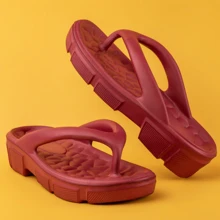 Women Flip-Flops - 紫紅色 - 查看 2