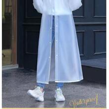 Long Transparent Raincoat Full Body Rainproof -Friendly Lightweight Portable Disposable Rain Poncho For Men And Women - White - View 5