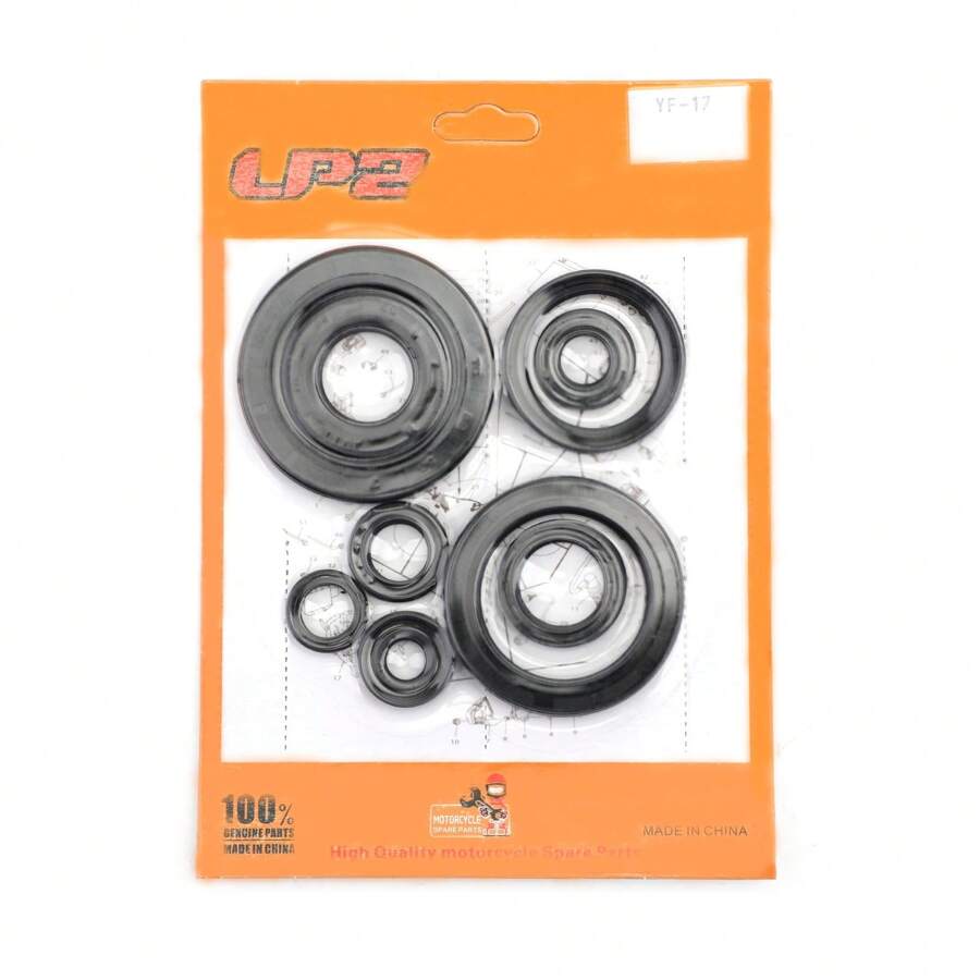 9pcs Engine Oil Seal Kit Set For CRF450R 2009-2014 Crf450r CRF-450R - Black - View 1