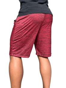 Men Outdoor Shorts - 酒紅色 - 查看 2