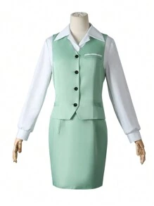 1 conjunto de disfraz de cosplay de personaje de anime con uniforme escolar, ideal para fiestas de carnaval - Multicolor - Ver 4