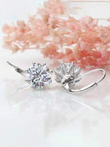 兒童優雅立體氧化鋯掛墜耳環，適用於女孩作為日常裝飾和派對珠寶首飾生日禮物 - 1# - 查看 7