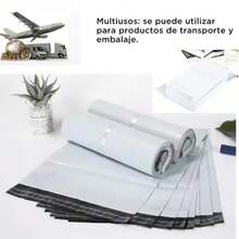 Bolsa Para Envío Paquetería Autoadherible 100 Piezas 13x24cm - Blanco - Ver 2