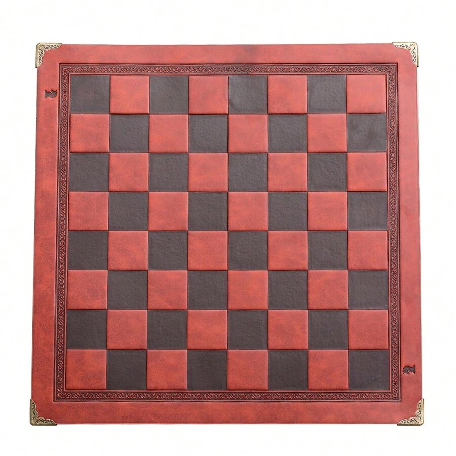 33cm International Chess And Checkers Board Game With Unique Red Relief ...