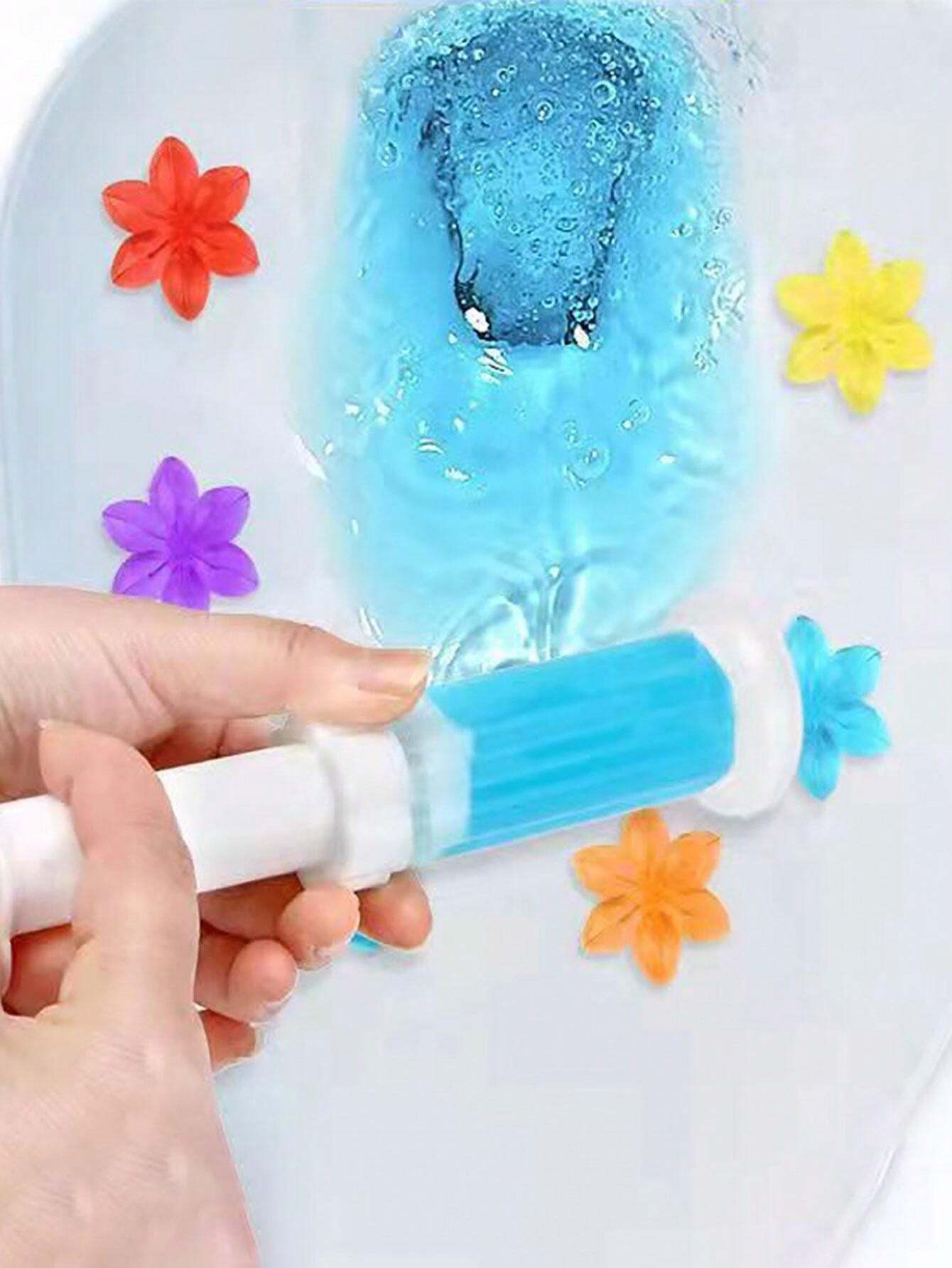 1/6pcs Toilet Cleaning Gel, Floral Scented Toilet Gel, Toilet