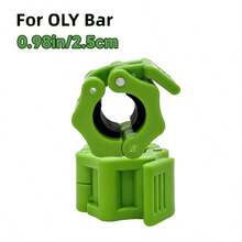 1對啞鈴夾，快速鎖定彈簧夾，啞鈴夾，舉重板夾，健身房健身訓練和健美 {2.5cm/0.98in 2.8cm/1.1in 3.0cm/1.18in 5.0cm/1.96in} - 綠色 - 查看 6