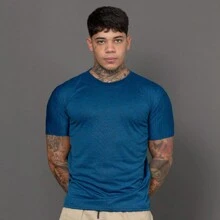 Men T-Shirts - 藍色 - 查看 3