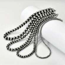 4pcs/Set Boho Vintage Faux Pearl Necklace Set - Handmade, Multifunctional Jewelry For Daily Wear - 4 Pieces In a Set - View 1
