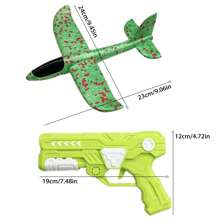 Foam Airplane Launcher, Outdoor Sports Toy Throw Glider Plane, Interactive Game Airplane Glider, Multi-Function Creative Stress Relief Toy - Multicolor - View 9