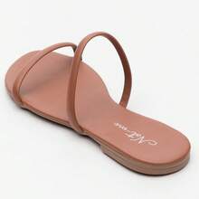 Women Flat Sandals - 駝色 - 查看 4