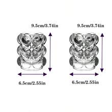 2 PCS/Set European Crystal Pen Holder Nail Pen Makeup Brush Cosmetic Container INS Style Shooting Props For Home Decor - Clear - View 2