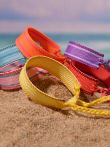 10Pcs/Lot Simple Weave Bracelet Fashion Summer Beach Style Beautiful Friendship Tassel Bracelets For Women And Men