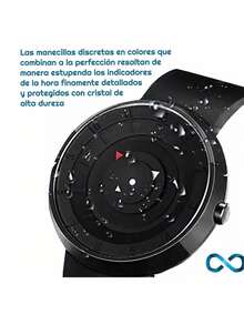 Circular Men's Wrist Watch - Black - View 6