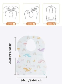 20 Stück/packung Leichte, Wegwerfbare, Wasserabweisende Und Schmutzabweisende Baby-lätzchen, Geeignet Für Tägliches Füttern