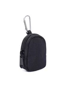 New Waist Bag Portable Small Pouch Round Wear-Resistant Small Wallet Outdoor Small Storage Bag For Men Mini Wallet - Black - View 5
