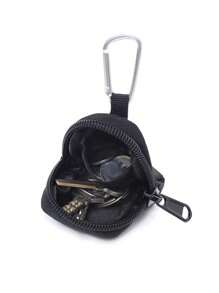 New Waist Bag Portable Small Pouch Round Wear-Resistant Small Wallet Outdoor Small Storage Bag For Men Mini Wallet - Black - View 7