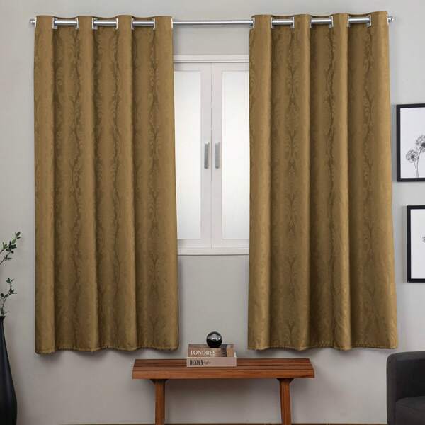 Cortina Jacquard 2,80 x 1,70 Esticada Para Janela Decoração