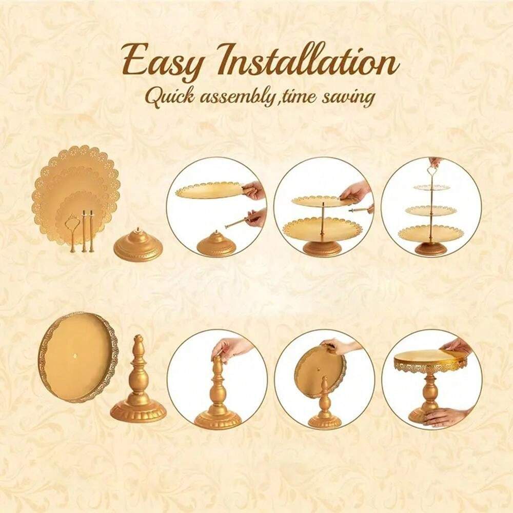 Candelabro Cónico De 3 Pilares For Decoración De Fiestas | Meses Sin