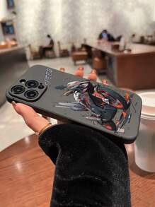 Mechanical Cool Motorcycle Style Straight Edge Precise Hole Painted Anti-Drop Phone Case Compatible With IPhone, Samsung, Xiaomi, Redmi Series