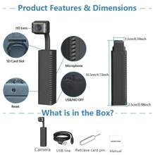 2MP Mini Máy chụp hình Có thể sạc lại Pin Wi-Fi không dây IP Máy chụp hình Kiểm tra chuyển động 10X Mini Có thể điều chỉnh P2P IR Tầm nhìn ban đêm Máy chụp hình Đối với Nhà V380 Ứng dụng Máy chụp hình Thích hợp Đối với Thú cưng , Trẻ sơ sinh , Và Người già Con người - màu đen - Xem 5