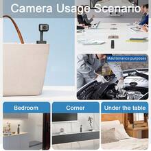 2MP Mini Máy chụp hình Có thể sạc lại Pin Wi-Fi không dây IP Máy chụp hình Kiểm tra chuyển động 10X Mini Có thể điều chỉnh P2P IR Tầm nhìn ban đêm Máy chụp hình Đối với Nhà V380 Ứng dụng Máy chụp hình Thích hợp Đối với Thú cưng , Trẻ sơ sinh , Và Người già Con người - màu đen - Xem 9