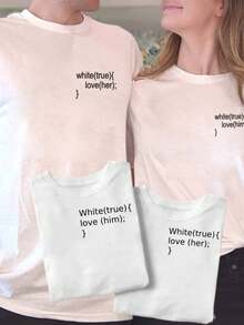 Playeras para parejas. Playeras couple outfit, DOS piezas, Duo, codigo programacion amor  dibujo amor, novios, hermanos, amistad, aniversario - Blanco - Ver 2