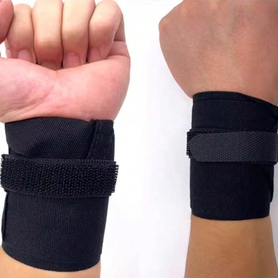 A Pair Of Sports Wrist Wraps For Men And Women Weightlifting, Bench Press, Deadlift, PullUp
