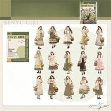 30pcs/Pack Shoujo Collection Stickers Beautiful Character Journal Decoration Material - Multicolor - View 11