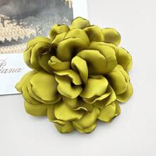 Fashionable 3D Satin Fabric Handmade Rose Flower Brooch, Suitable For Daily Wear, Party, Wedding - Flower - View 29