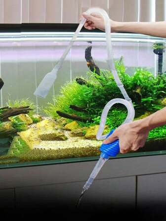 1pc Aquarium Cleaning Vacuum Water Changer Gravel Cleaner Fish Tank Siphon Pump