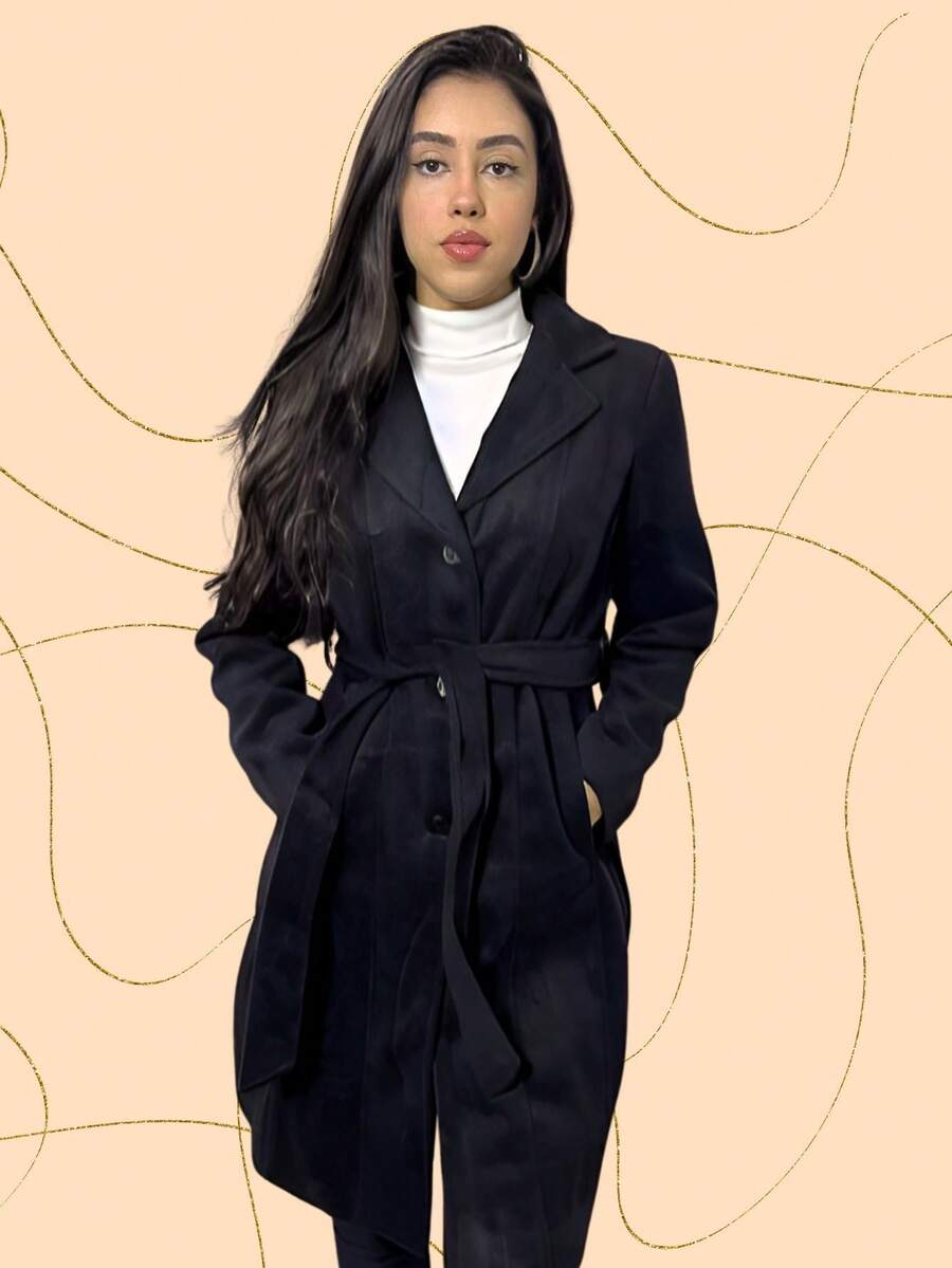 Women Overcoats - màu đen - Xem 1