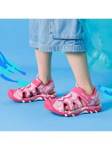 Boys Girls Summer Outdoor Athletic Sport Sandals Toddler/Little Kid/Big Kid - Màu Hồng Tươi - Xem 2