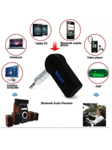 tiger Adaptador Receptor Bluetooth Usb Musica P2 Chamada Som Carro Cor Preto - Preto - Visão 6