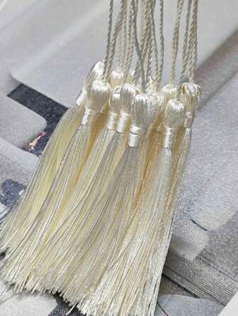 10 件大号中国结流苏吊坠，适用于书签、扇子、衣服、DIY 挂件