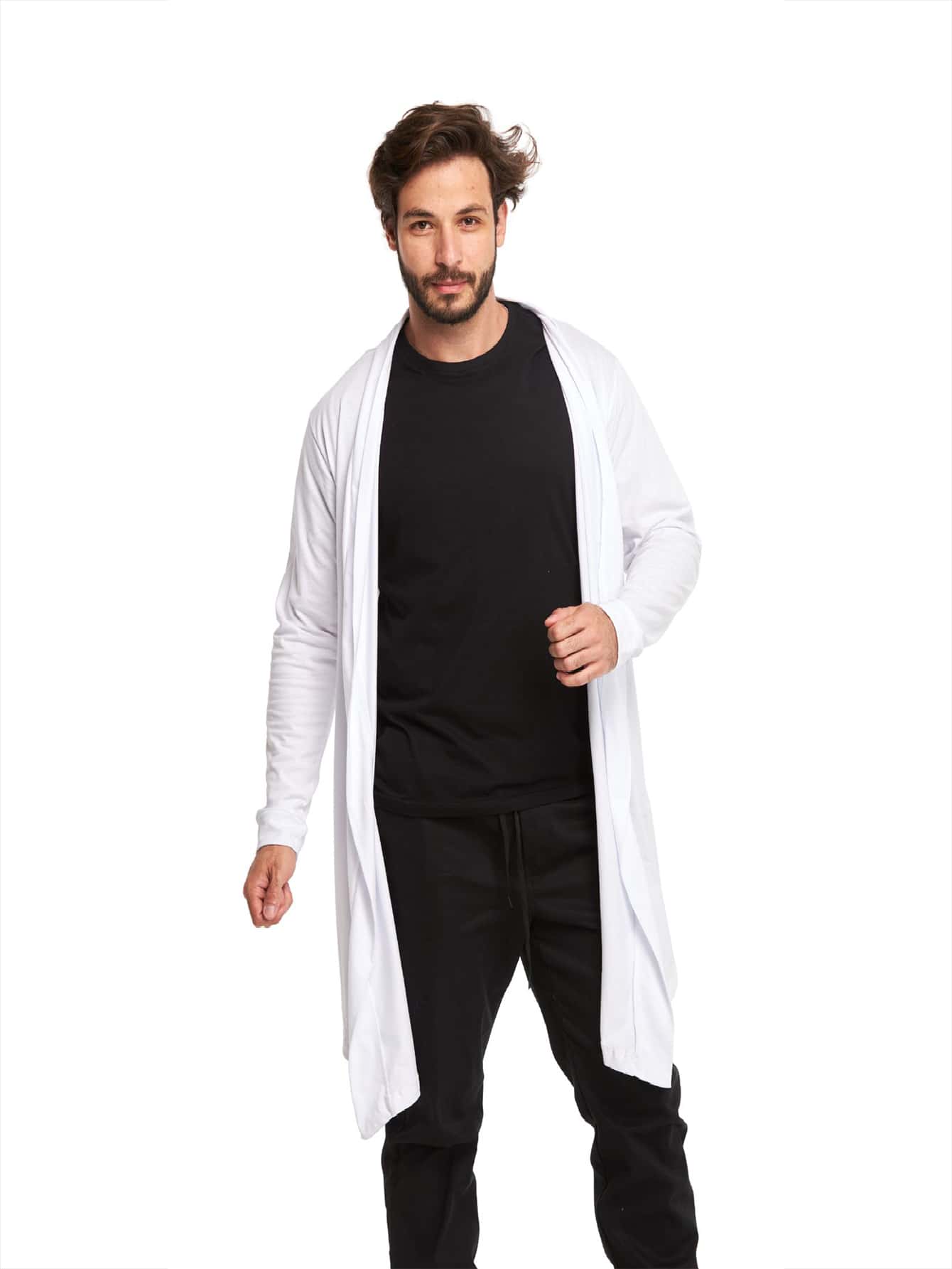 Men Overcoats - 白色 - 查看 1