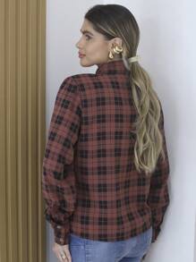 Women Blouses - màu nâu - Xem 2