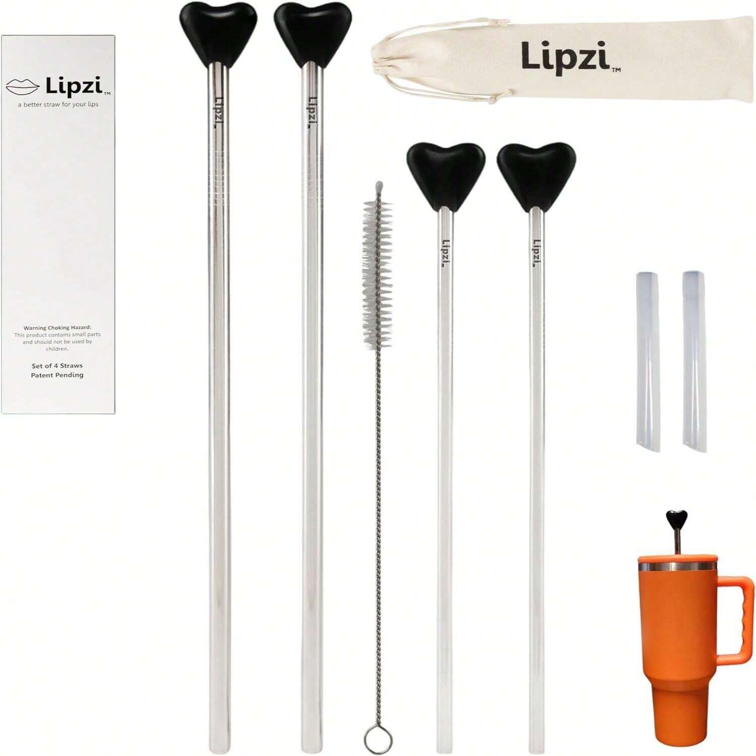 Wrinkle Less Straw Stainless Steel Anti-Wrinkle Straw, Easy-To-Clean Reusable -Friendly ...