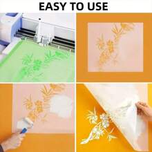 12 Pieces Reusable 7.5mil Mylar Stencil Sheets - Translucent Blank Vinyl For  Cutting Machine - Make Your Own Stencils - 12x12 Inch - White - View 4