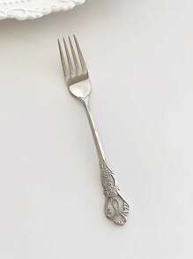 Cirelle 不锈钢三件套餐具 - 刀、叉、勺 快乐 - 銀色 - 查看 8